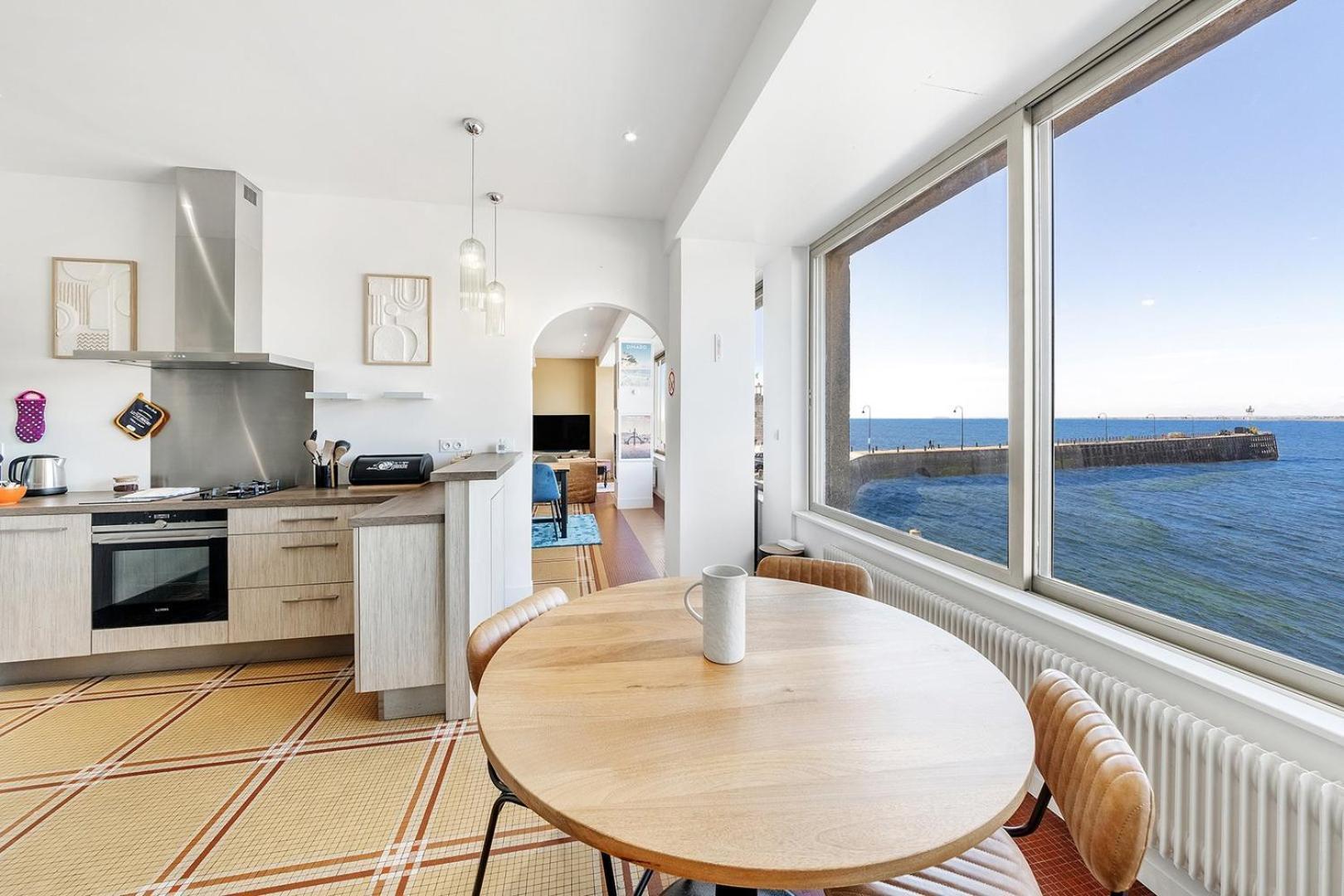 L'Amiral- Vue Mer - Appartement 3 Chambres/Parking カンカル エクステリア 写真